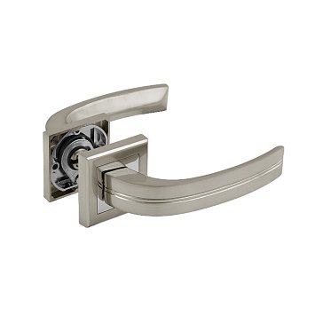 Изображение товара Ручка дверная Нора-М 106 К Al 15505, комплект ручек, матовый никель 