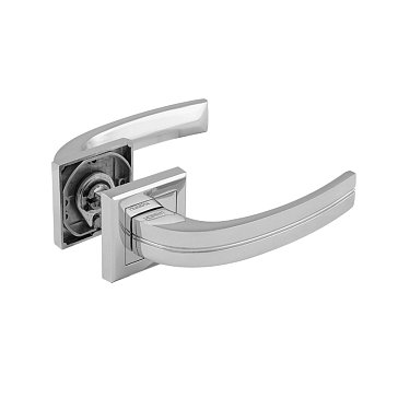 Изображение товара Ручка дверная Нора-М 106 К Al 15915 комплект хром межкомнатная