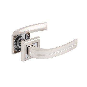 Изображение товара Ручка дверная Нора-М 106 К Al белый жемчуг комплект из 2 штук