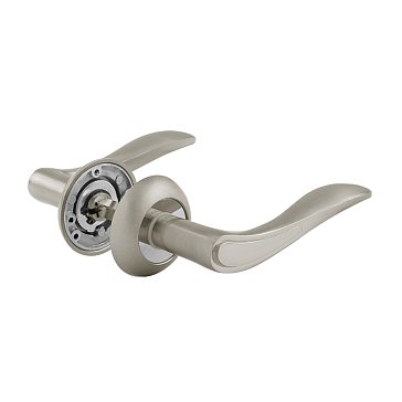 Изображение товара Ручка дверная Нора-М 105 А Al 15503 комплект, матовый никель, алюминий