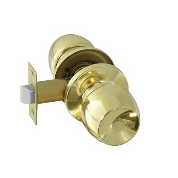 Изображение товара Ручка-защелка кноб Нора-М 15595 ЗР1 поворотная для межкомнатных дверей золото