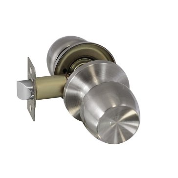 Изображение товара Ручка защелка кноб Нора-М 15597 ЗР1 поворотный матовый никель для межкомнатных дверей