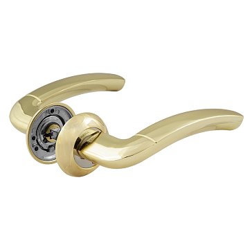 Изображение товара Ручка дверная Нора-М 23 А Al 16048, комплект ручек, золото