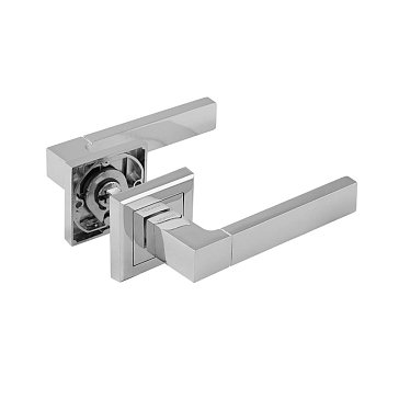 Изображение товара Ручка дверная Нора-М 16132, 109 К Al комплект ручек, хром