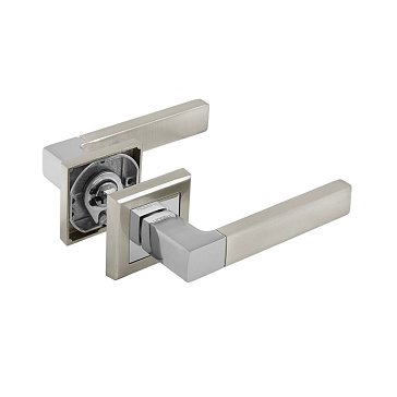 Изображение товара Ручка дверная Нора-М 16133, 109 К Al комплект ручек, матовый никель