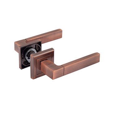 Изображение товара Ручка дверная Нора-М 16134 109 К Al комплект старой меди для межкомнатных и входных дверей