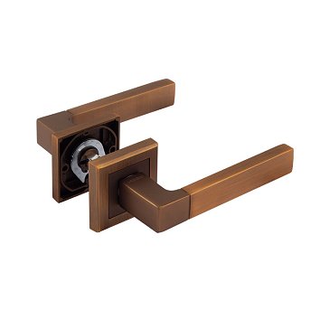 Изображение товара Ручка дверная Нора-М 16136, 109 К Al комплект ручек, матовый кофе