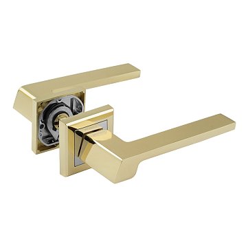 Изображение товара Ручка дверная Нора-М 111 K Al 16392, комплект ручек, золото