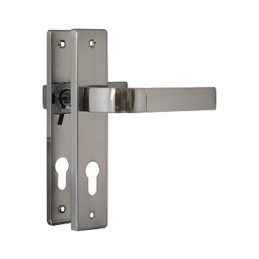 Изображение товара Ручка дверная на планке Нора-М 16124 132x40 мм комплект матовый никель немного дешевле и стильно