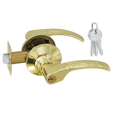 Изображение товара Ручка защелка Нора-М ТТ15-STD 16752 для межкомнатных дверей, золото, замок