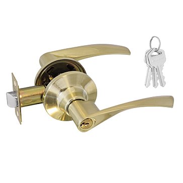 Изображение товара Ручка защелка Нора-М Isparus ЗВ2 16769 матовое золото для межкомнатных дверей