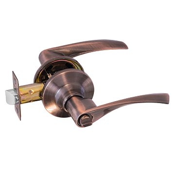 Изображение товара Ручка защелка Нора-М Isparus ЗВ2 16778 для межкомнатных дверей, старая медь