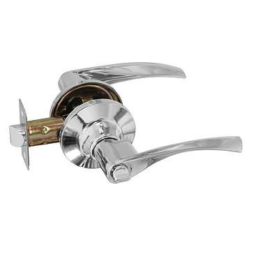 Изображение товара Ручка защелка Нора-М Isparus ЗВ2 16779 нажимная для межкомнатных дверей хром