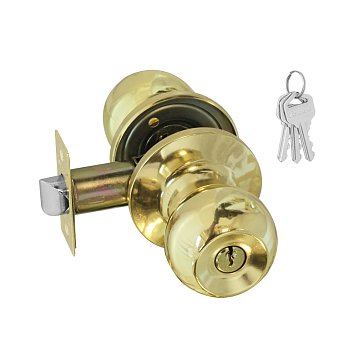 Изображение товара Ручка защелка кноб Нора-М Isparus ЗШ 16786 для межкомнатных дверей, золото