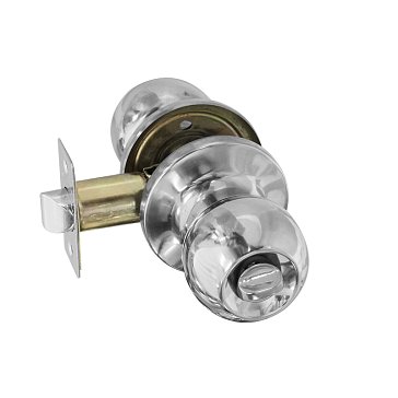 Изображение товара Ручка защелка кноб Нора-М Isparus ЗШ 16797 для межкомнатных дверей хром