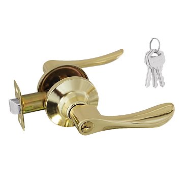 Изображение товара Ручка-защелка Нора-М Isparus ЗВ3 01 16944, золото, межкомнатная дверь, ключ/фиксатор