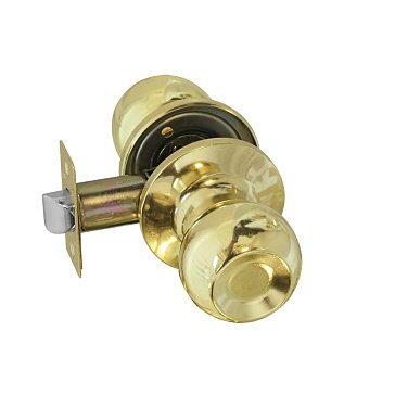 Изображение товара Ручка защелка кноб Нора-М Isparus ЗШ 16798, поворотная, для межкомнатных дверей, золото, 05, без запирания