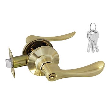 Изображение товара Ручка защелка Нора-М Isparus ЗВ3 01 16947 матовое золото для межкомнатных дверей