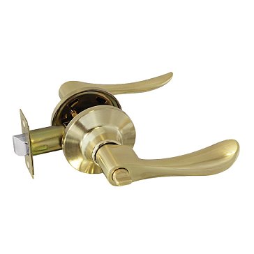 Изображение товара Ручка защелка Нора-М Isparus ЗВ3 03 16948 матовое золото для межкомнатных дверей