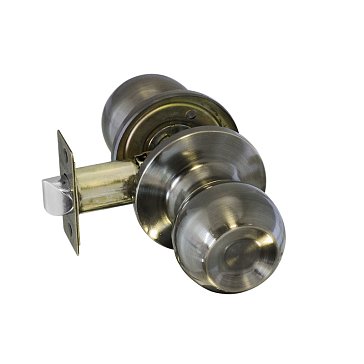 Изображение товара Ручка-защелка кноб Нора-М Isparus ЗШ 16801 для межкомнатных дверей, старой бронзы