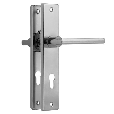 Изображение товара Ручка дверная на планке Нора-М 17102, 108-85 мм, компл. ручек, Хром