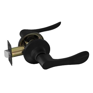 Изображение товара Ручка защелка Нора-М Isparus ЗВ3 05 18816, нажимная, без запирания, черный