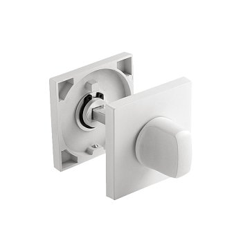 Изображение товара Завертка дверная Нора-М НФ-К Slim 18652 белый надежное крепление для дверей