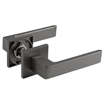 Изображение товара Ручка дверная Нора-М 132K Slim графит алюминий межкомнатная без замка