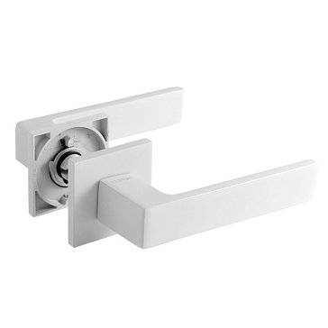 Изображение товара Ручка дверная Нора-М 132K Slim 18627 белая для межкомнатных дверей