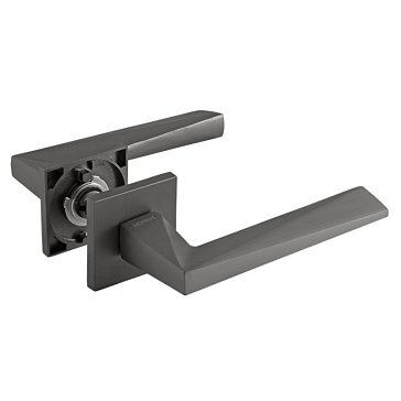 Изображение товара Ручка дверная Нора-М 133K Slim 18630 графит, межкомнатная дверь, алюминий