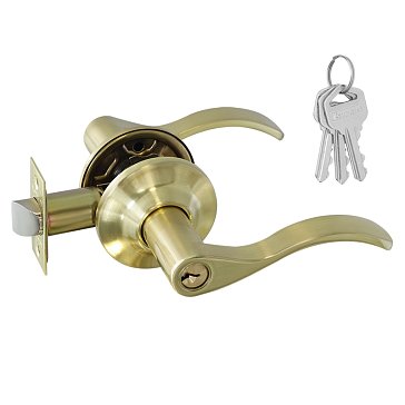 Изображение товара Ручка защелка Нора-М ISPARUS НН 19809 для межкомнатных дверей матовое золото