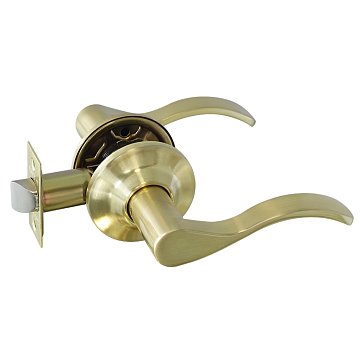 Изображение товара Ручка защелка Нора-М ISPARUS НН 19811, нажимная, для межкомнатных дверей, матовое золото, 05, без запирания