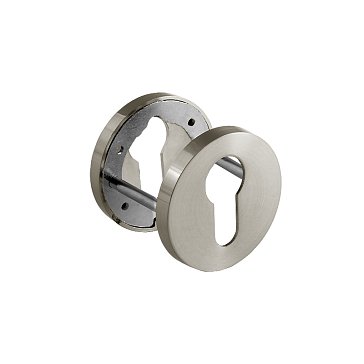 Изображение товара Накладка дверная на цилиндр Нора-М НК-A Slim 18654 матовый никель Россия