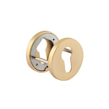 Изображение товара Накладка дверная на цилиндр Нора-М НК-A Slim 19968 сатинированное золото