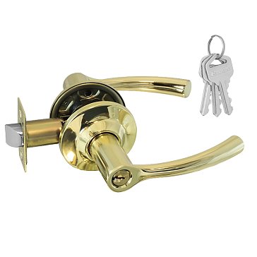 Изображение товара Ручка защелка Нора-М Isparus ТТ1 19824 для межкомнатных дверей золото