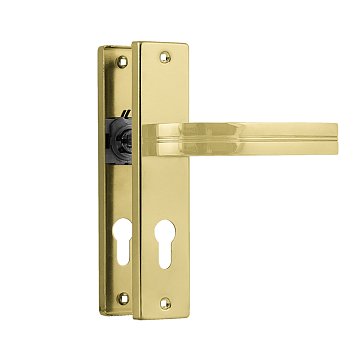 Изображение товара Ручка дверная на планке Нора-М 706К 19493, комплект ручек, золото, 55 мм