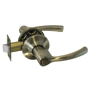 Изображение товара Ручка защелка Нора-М Isparus ТТ1 19834, нажимная, для межкомнатных дверей, старая бронза, 03, фиксатор