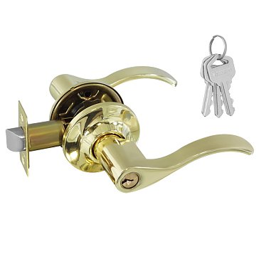 Изображение товара Ручка защелка Нора-М Isparus НН 19806 для межкомнатных дверей, золото, нажимная