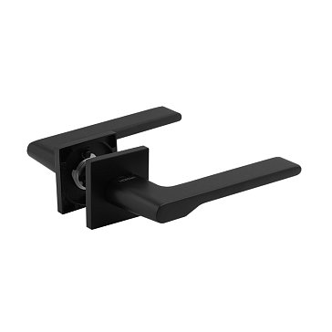 Изображение товара Ручка дверная Нора-М 144K Slim 19955 черная межкомнатная алюминий