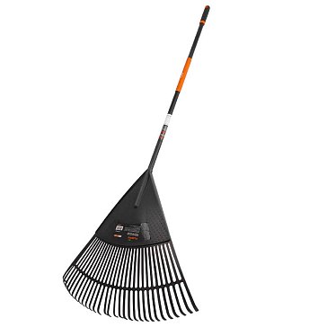 Изображение товара Грабли для листьев Plantic Soil Care 23202-01 мягкие 30 зубьев длина 1860 мм черные