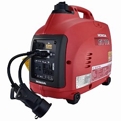 Генератор бензиновый инверторный Honda EU 10 I EU10IT1RH (Азиатский разьем с переходником, 1 кВт, 3.9 А)