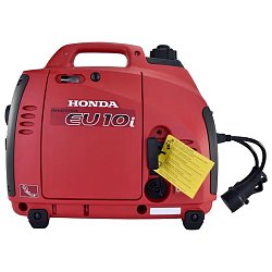 Генератор бензиновый инверторный Honda EU 10 I EU10IT1RH (Азиатский разьем с переходником, 1 кВт, 3.9 А)