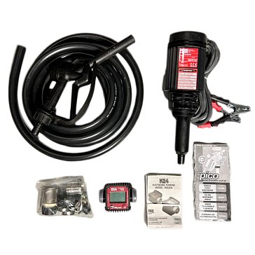 Изображение товара Бочковой комплект для ДТ Piusi Pico 24V K24 M F00202100, антифриза, воды, механический пистолет, электронный счетчик, 30 л/мин