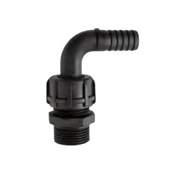 Изображение товара Фитинг угловой пластиковый Piusi F15485000, 90°, с гайкой и штуцером