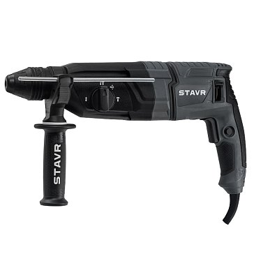Изображение товара Перфоратор Stavr SBH 1000-28AV 9030300304 (SDS-PLUS, 28 мм, 1000 Вт, 3 режима, набор оснастки, кейс)