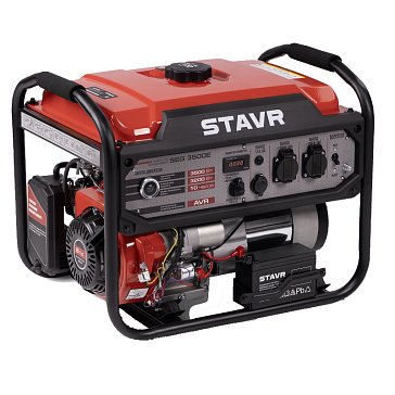 Изображение товара Генератор бензиновый Stavr SEG 3500E 9040200016, 3500/3200 Вт, 230 В, 50 Гц