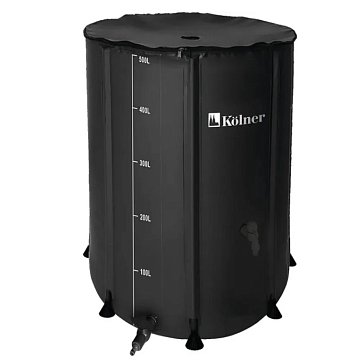 Изображение товара Бочка для воды Kolner KWB 500B 8091100310, 500 л, с краном и крышкой на молнии, черная, ПВХ, размер В 100см х Д 80см