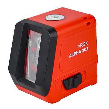 Изображение товара Лазерный уровень Rgk ALPHA 202 с зеленым лучом