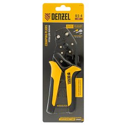 Клещи для обжима наконечников штыревых Denzel 17743, НШВ, НШВИ, НШВИ-2, 0,5-4 мм2 