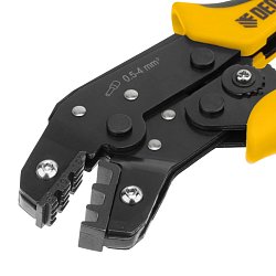 Клещи для обжима наконечников штыревых Denzel 17744 НШВ, НШВИ, НШВИ-2, 6-16 мм2